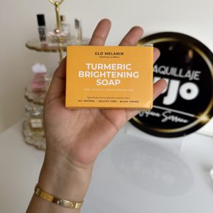 Glo Melanin Jabón de cúrcuma orgánico para manchas oscuras