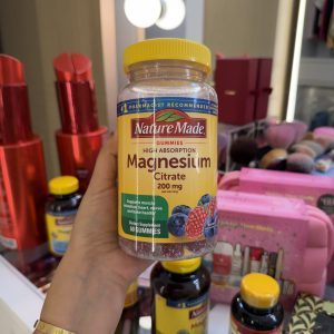 Nature Made - Gomitas de citrato de magnesio de alta absorción, 200 mg