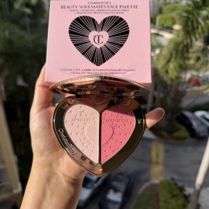 Charlotte Tilbury  Pillow Talk Beauty Soulmates Airbrush Flawless Finish Brightening and Blush Powder Palette