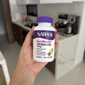 Natrol Tabletas de melatonina de 10 mg de disolución rápida, sabor a fresa, 100 unidades, apoyo para dormir, melatonina de disolución rápida para adultos, suministro para 100 días