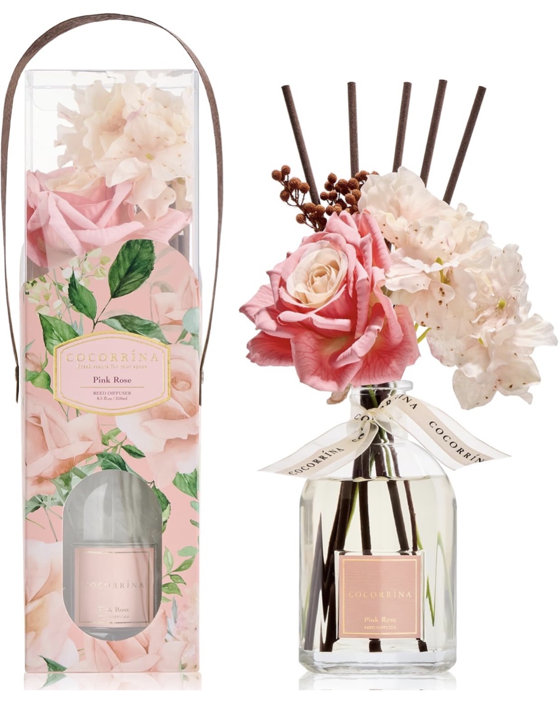 Hermoso ambientador cocorrina pink rose 8.5 onzas - Imagen 3