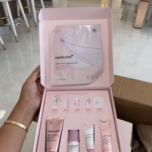 medicube PDRN Glow Essentials Kit Mini Set de viaje para el cuidado de la piel, rutina de 5 pasos
