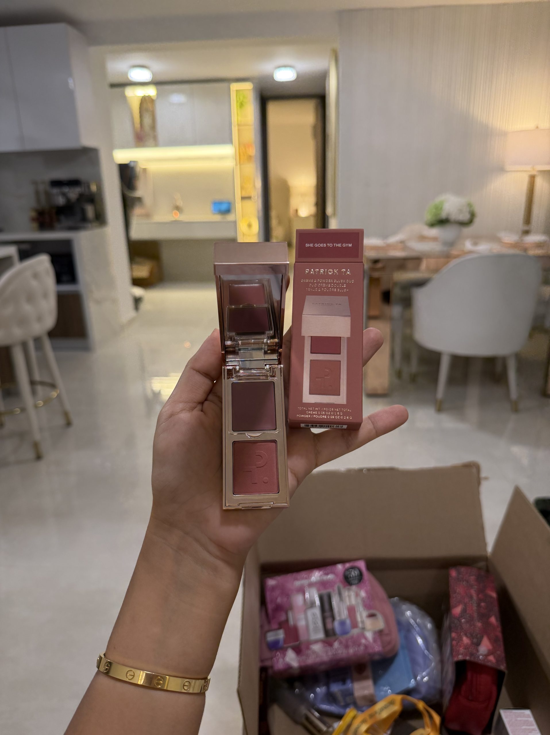 PATRICK TA Major Headlines Double-Take Crème & Powder Blush Duo she goes to the gym